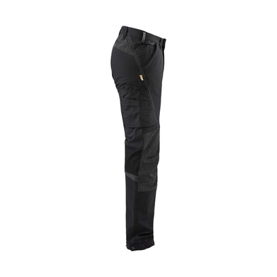 Blaklader 14221645 4-Way-Stretch Trousers Cordura Black/Dark Grey Right #colour_black-dark-grey