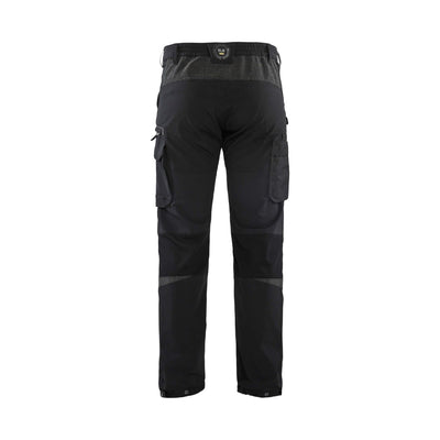 Blaklader 14221645 4-Way-Stretch Trousers Cordura Black/Dark Grey Rear #colour_black-dark-grey
