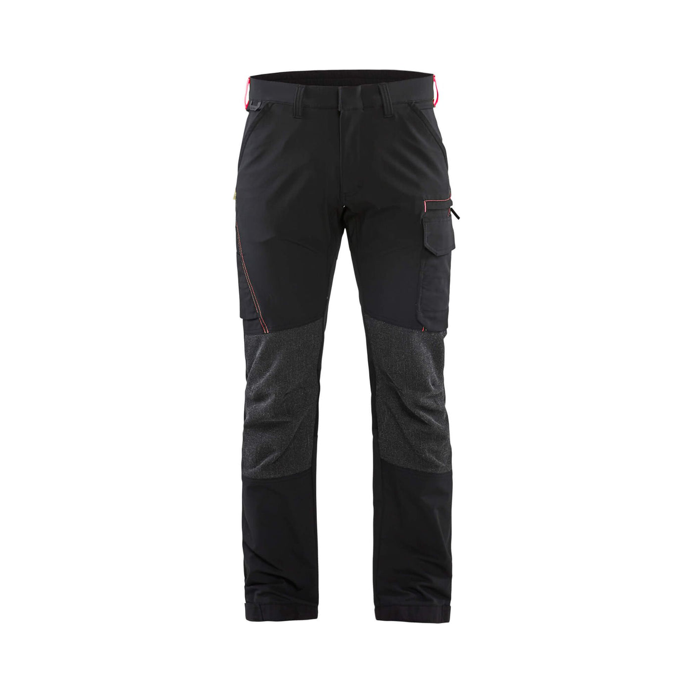 Blaklader 14221645 4-Way-Stretch Trousers Cordura Black/Red Main #colour_black-red
