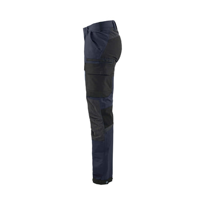 Blaklader 14221645 4-Way-Stretch Trousers Cordura Dark Navy Blue/Black Left #colour_dark-navy-blue-black