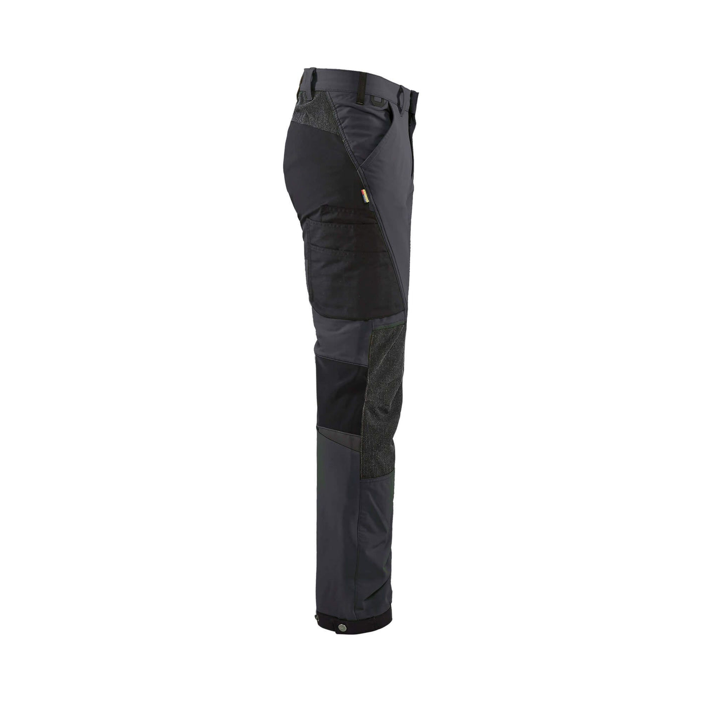 Blaklader 14221645 4-Way-Stretch Trousers Cordura Mid Grey/Black Right #colour_mid-grey-black