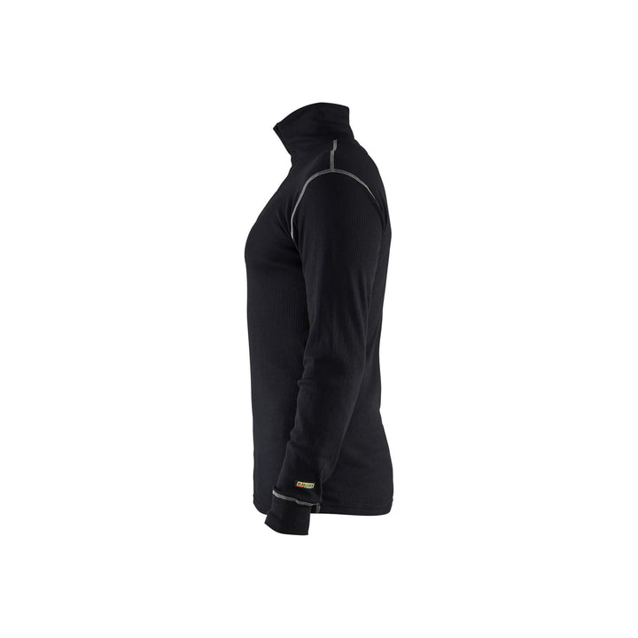 Blaklader 48981725 Baselayer Top Flame-Retardant Black Left #colour_black