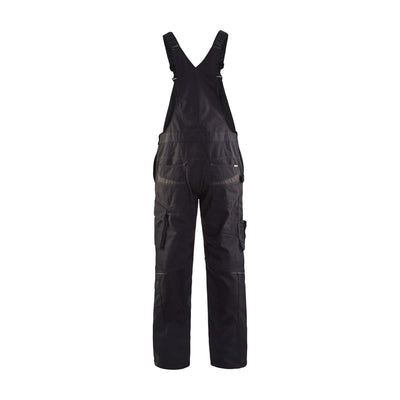 Blaklader 26951330 Bib Overalls Trousers Black/Dark Grey Rear #colour_black-dark-grey