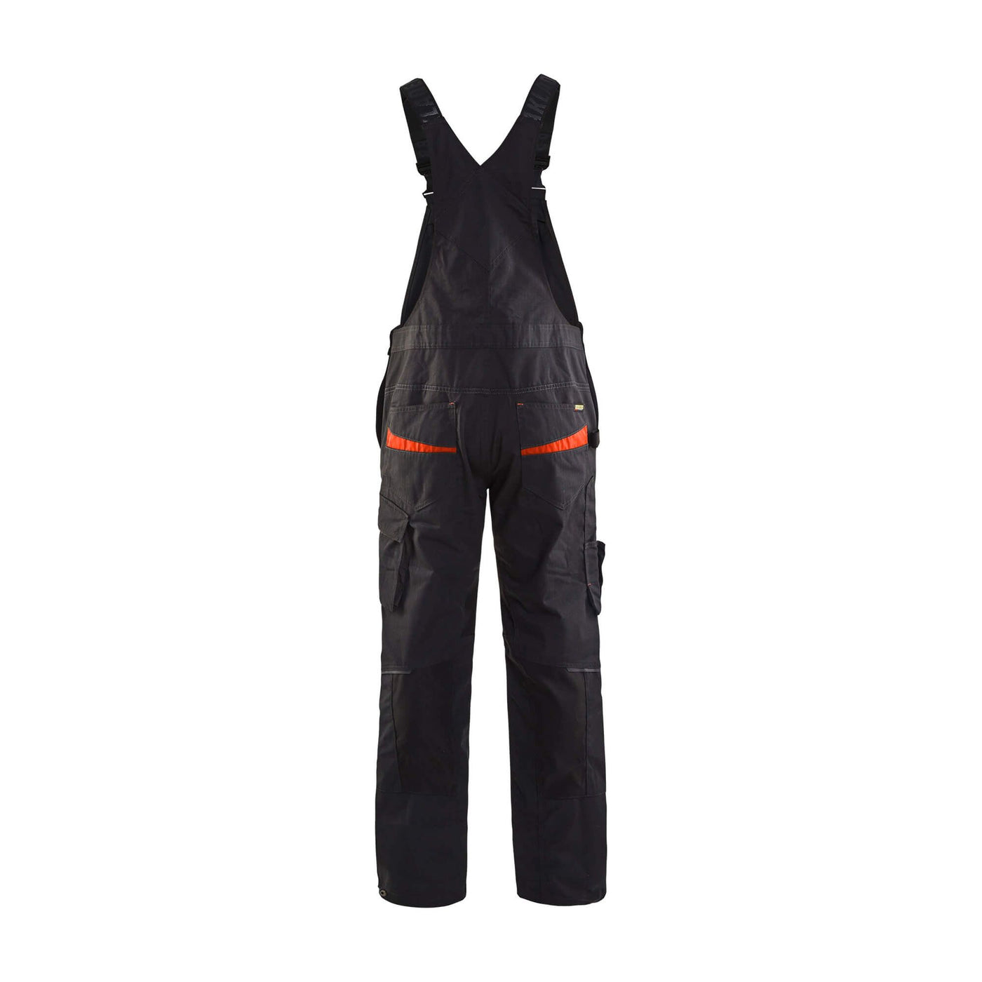 Blaklader 26951330 Bib Overalls Trousers Black/Red Rear #colour_black-red