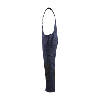 Blaklader 26951330 Bib Overalls Trousers Dark Navy Blue/Black Left #colour_dark-navy-blue-black