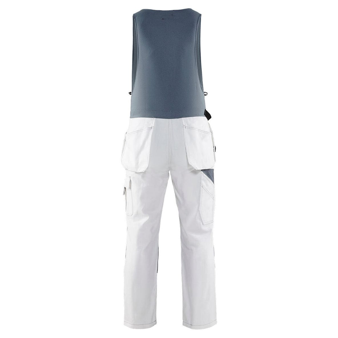 Blaklader 25321210 Bib Overalls White White Rear #colour_white