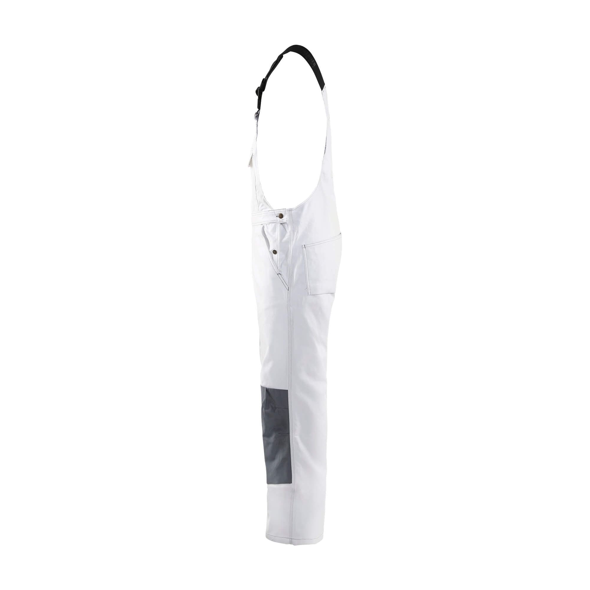 Blaklader 26111210 Bib Overalls White White Left #colour_white