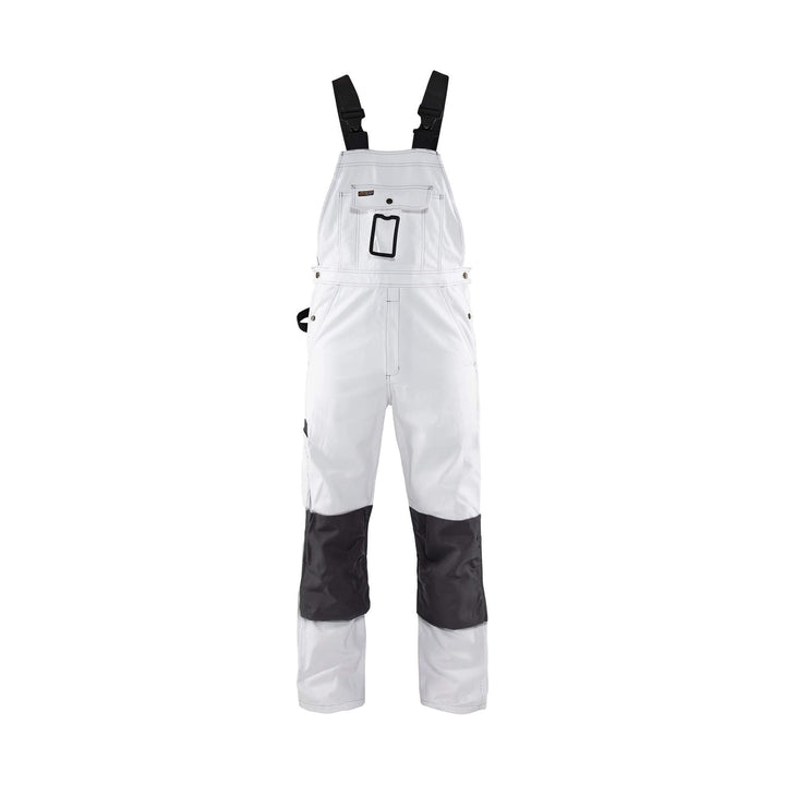 Blaklader 26111210 Bib Overalls White White/Dark Grey Main #colour_white-dark-grey