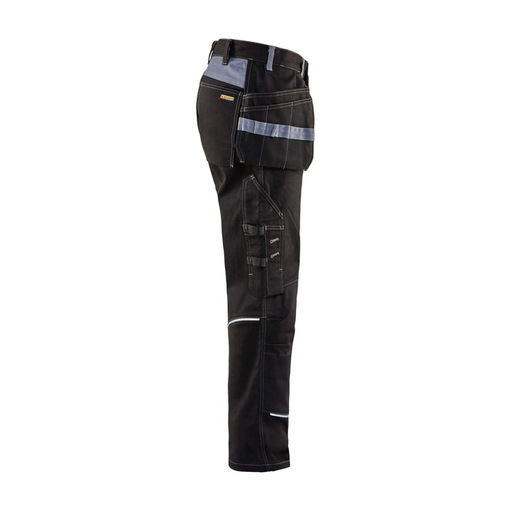 Blaklader 14611516 Black Flame-Retardant Trousers Black/Grey Right #colour_black-grey