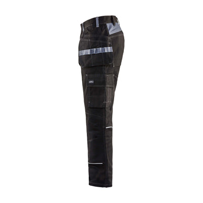 Blaklader 14611516 Black Flame-Retardant Trousers Black/Grey Left #colour_black-grey