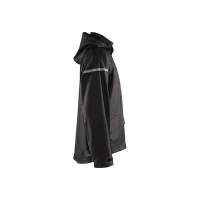 Blaklader 43112000 Black Lightweight Rain Jacket Black Right #colour_black