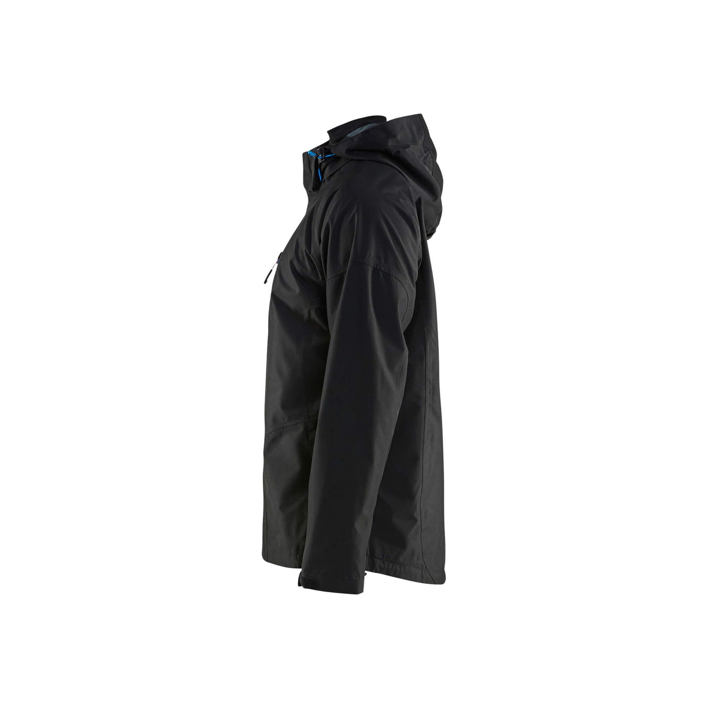 Blaklader 48661946 Black Rain Jacket Black Left #colour_black