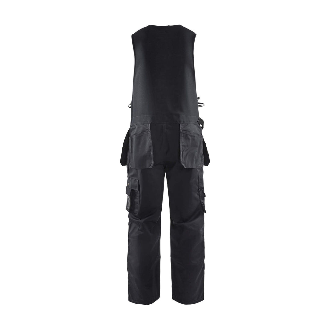 Blaklader 26501860 Black Sleeveless Overalls Black Rear #colour_black