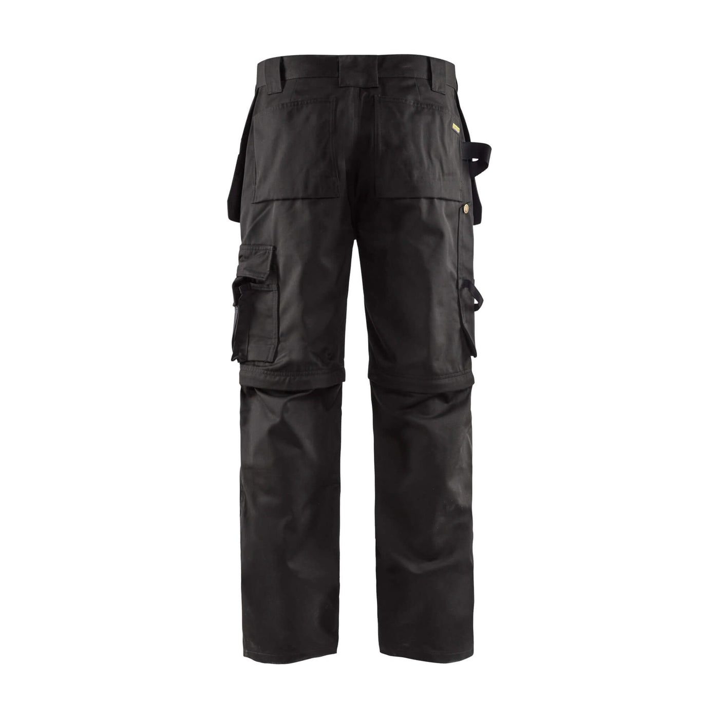Blaklader 15381860 Black Zip-Off Trousers Black Rear #colour_black