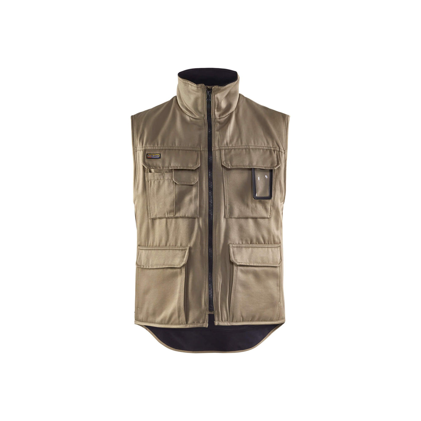 Blaklader 38011900 Body Warmer Fleece Lined Khaki Main #colour_khaki