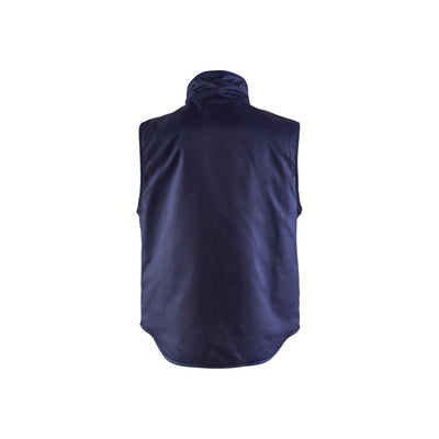 Blaklader 38011900 Body Warmer Fleece Lined Navy Blue Rear #colour_navy-blue