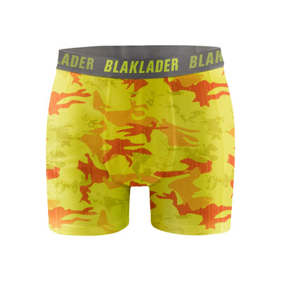 Blaklader 18861079 Boxer Shorts 2-Pack Yellow/Grey Main #colour_yellow-grey