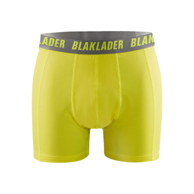 Blaklader 18861079 Boxer Shorts 2-Pack Yellow/Grey Rear #colour_yellow-grey