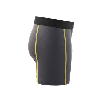 Blaklader 18471734 Boxer Shorts Merino Dark Grey/Yellow Right #colour_dark-grey-yellow