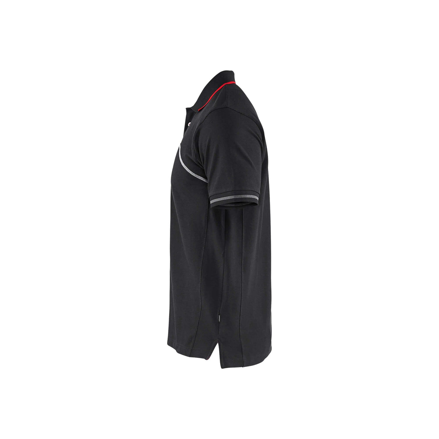 Blaklader 33271050 Branded Polo Shirt Black/Red Left #colour_black-red