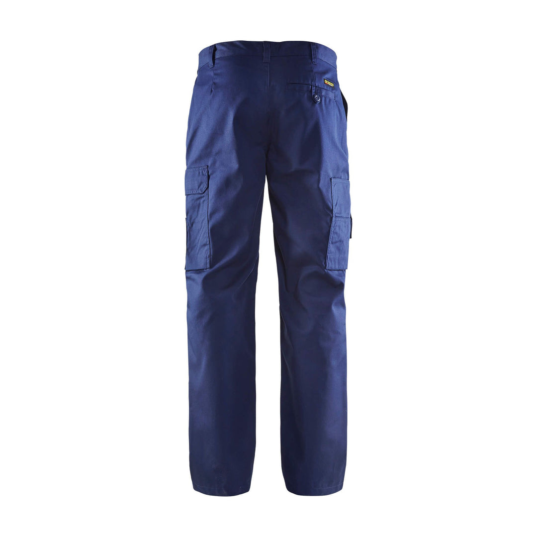 Blaklader 14001800 Cargo Trousers Multi-Pockets Navy Blue Rear #colour_navy-blue