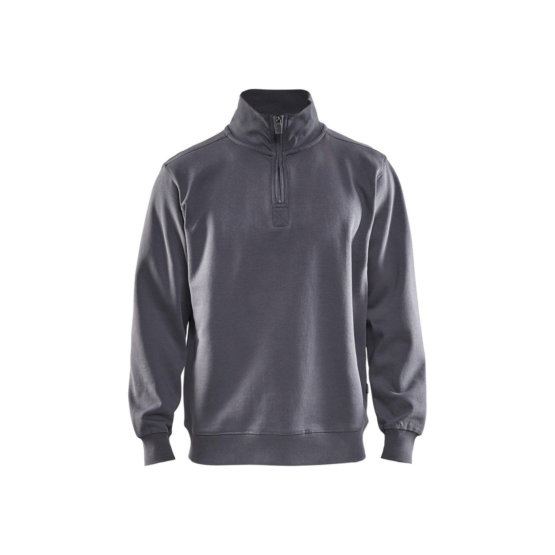 Blaklader 33651048 College Jersey Half-Zip Grey Main #colour_grey