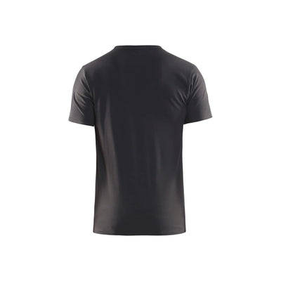 Blaklader 35331029 Cotton T-Shirt Slim Fit Dark Grey Rear #colour_dark-grey