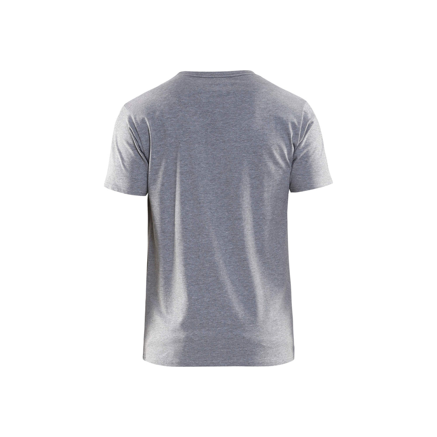 Blaklader 35331059 Cotton T-Shirt Slim Fit Grey Melange Rear #colour_grey-melange