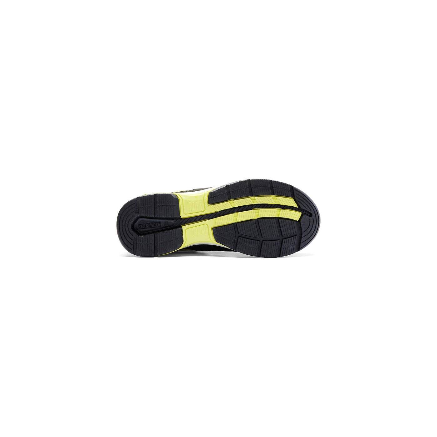 Blaklader 24400000 Cradle Safety Shoes Black/Hi-Vis Yellow Rear #colour_black-hi-vis-yellow
