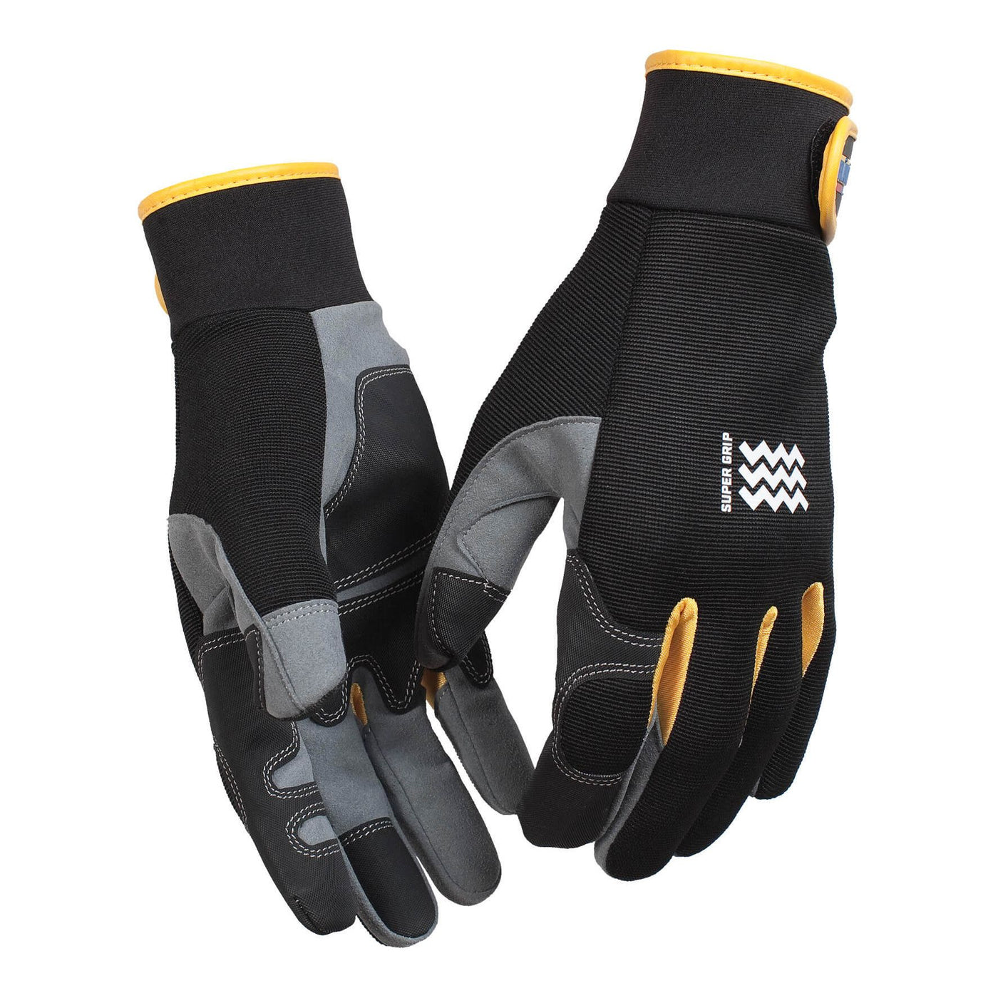 Blaklader 22443941 Craftsman Anti-Slip Gloves Black/Grey Main #colour_black-grey