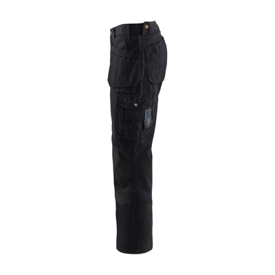 Blaklader 15301310 Craftsman Cordura Trousers Black Left #colour_black