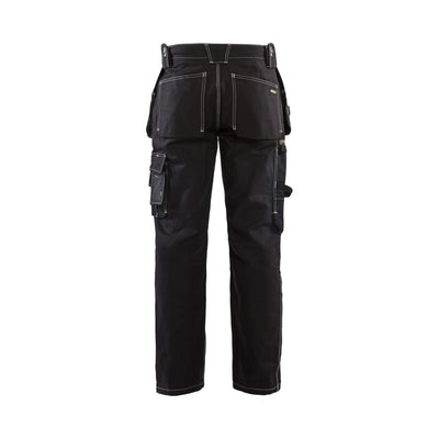 Blaklader 15301370 Craftsman Cordura Trousers Black Rear #colour_black