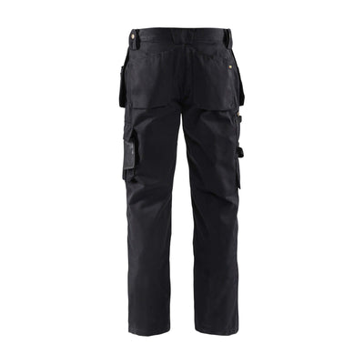 Blaklader 15301860 Craftsman Cordura Trousers Black Rear #colour_black