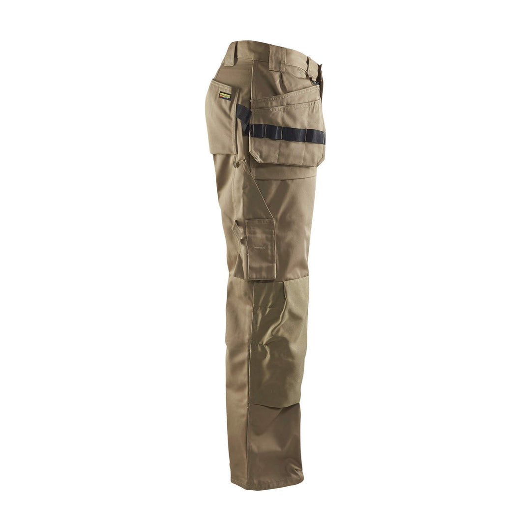 Blaklader 15301860 Craftsman Cordura Trousers Khaki Right #colour_khaki