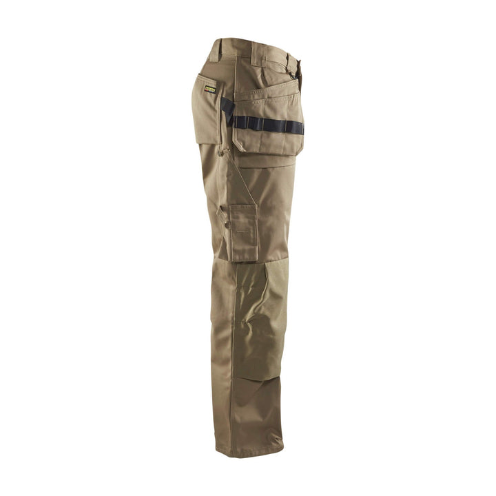 Blaklader 15301860 Craftsman Cordura Trousers Khaki Right #colour_khaki