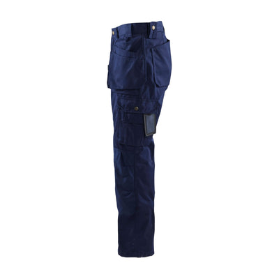 Blaklader 15301860 Craftsman Cordura Trousers Navy Blue Left #colour_navy-blue
