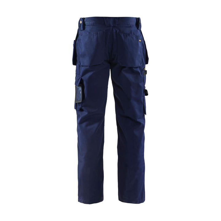Blaklader 15301860 Craftsman Cordura Trousers Navy Blue Rear #colour_navy-blue