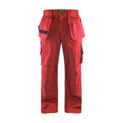 Blaklader 15301860 Craftsman Cordura Trousers Red Main #colour_red