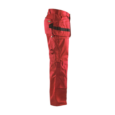 Blaklader 15301860 Craftsman Cordura Trousers Red Right #colour_red