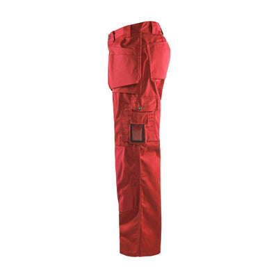 Blaklader 15301860 Craftsman Cordura Trousers Red Left #colour_red