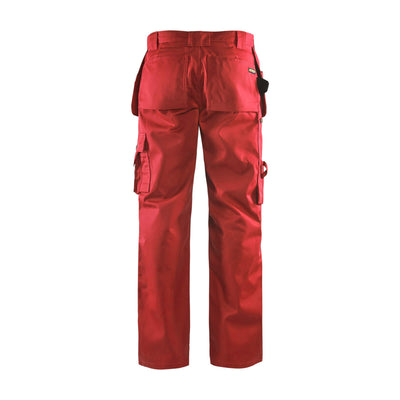Blaklader 15301860 Craftsman Cordura Trousers Red Rear #colour_red