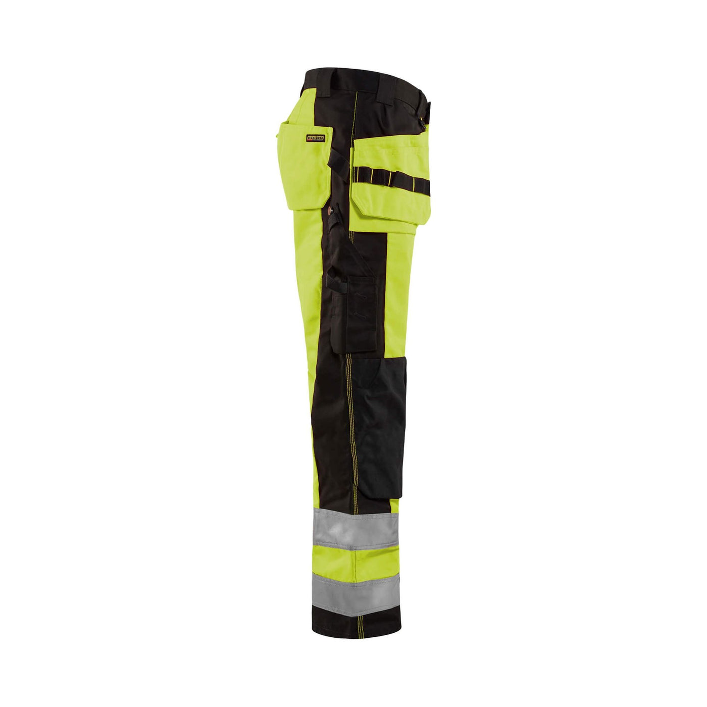 Blaklader 15331860 Craftsman Hi-Vis Trousers Yellow/Black Right #colour_yellow-black