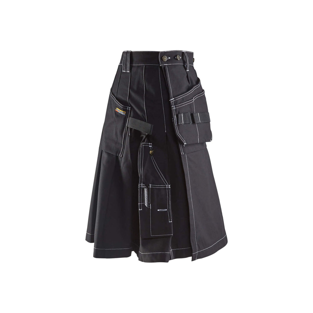 Blaklader 85661370 Craftsman Kilt Black Black Right #colour_black