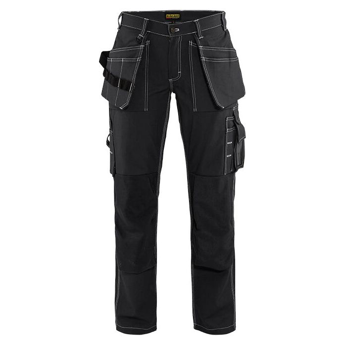 Blaklader 15451370 Craftsman Kneepad Trousers Black Main #colour_black