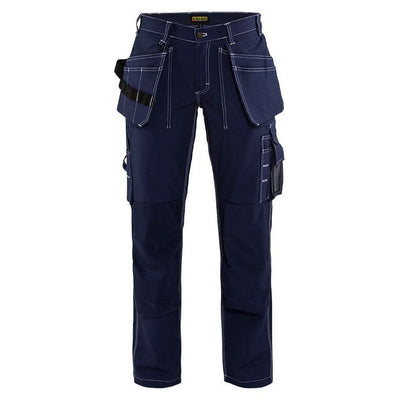 Blaklader 15451370 Craftsman Kneepad Trousers Navy Blue Main #colour_navy-blue