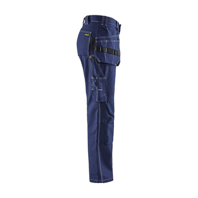 Blaklader 15451370 Craftsman Kneepad Trousers Navy Blue Right #colour_navy-blue