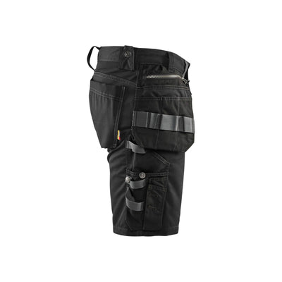 Blaklader 15981860 Craftsman Shorts With Stretch Black Right #colour_black