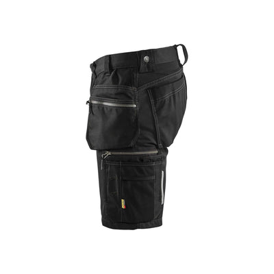Blaklader 15981860 Craftsman Shorts With Stretch Black Left #colour_black
