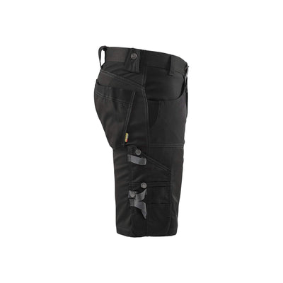 Blaklader 17981860 Craftsman Shorts with Stretch Black Right #colour_black