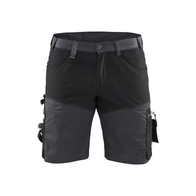 Blaklader 17981860 Craftsman Shorts with Stretch Mid Grey/Black Main #colour_mid-grey-black